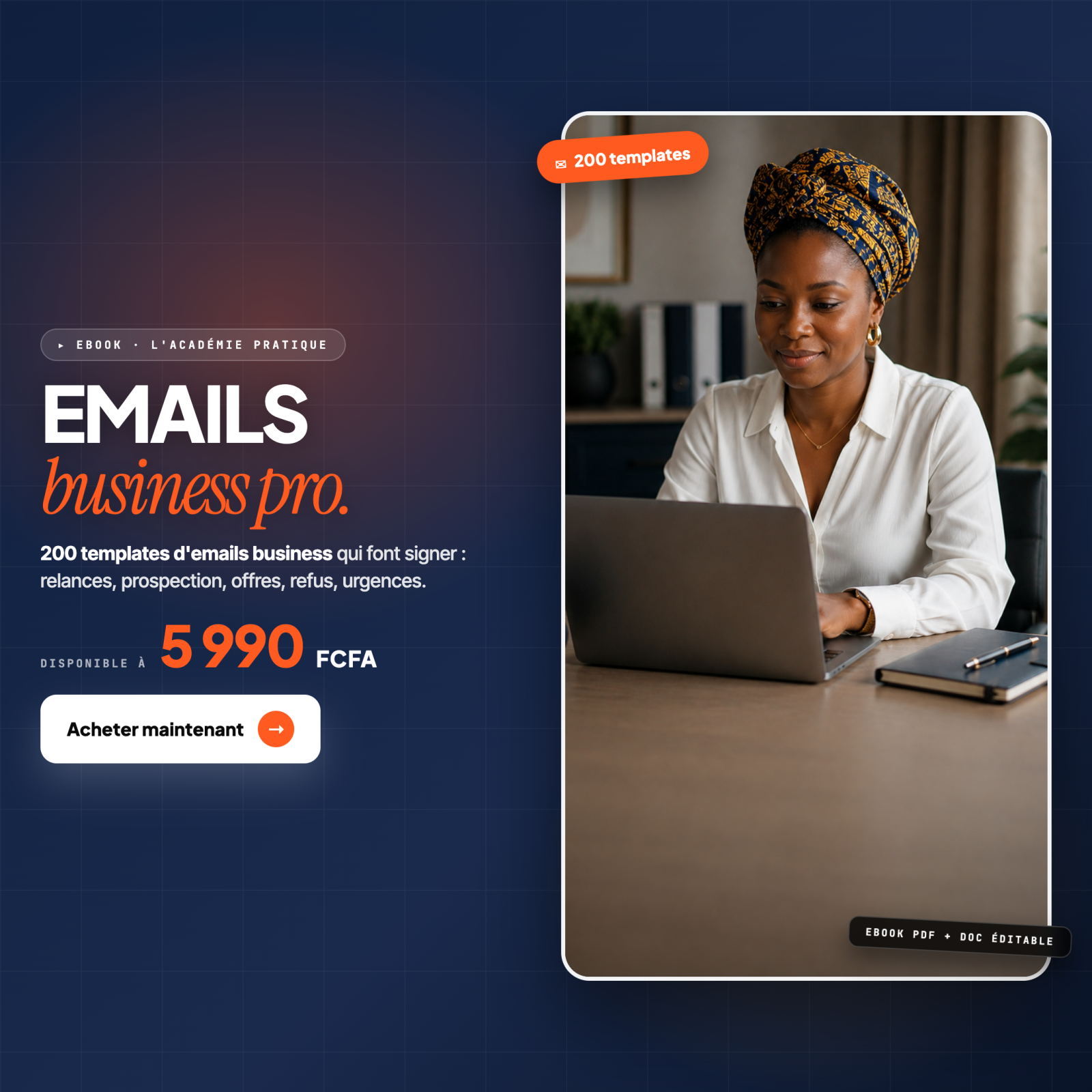 Modèles d'emails professionnels
