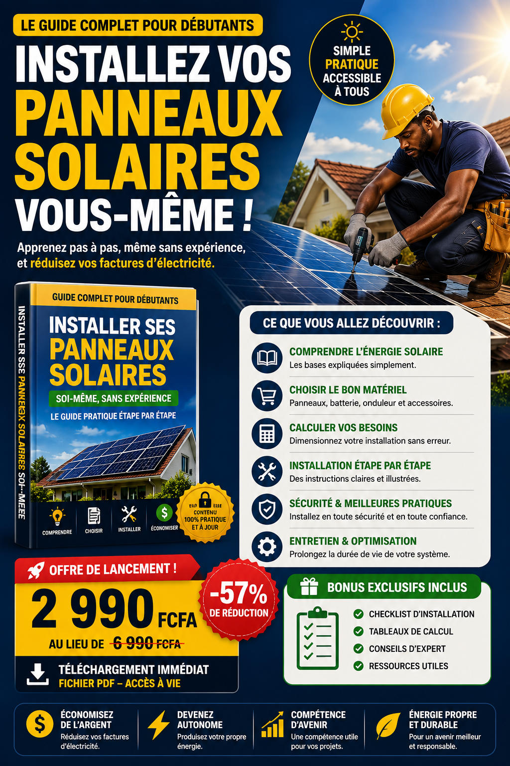 Installer ses panneaux solaires soi-même : Le guide complet pour débutants (sans expérience)