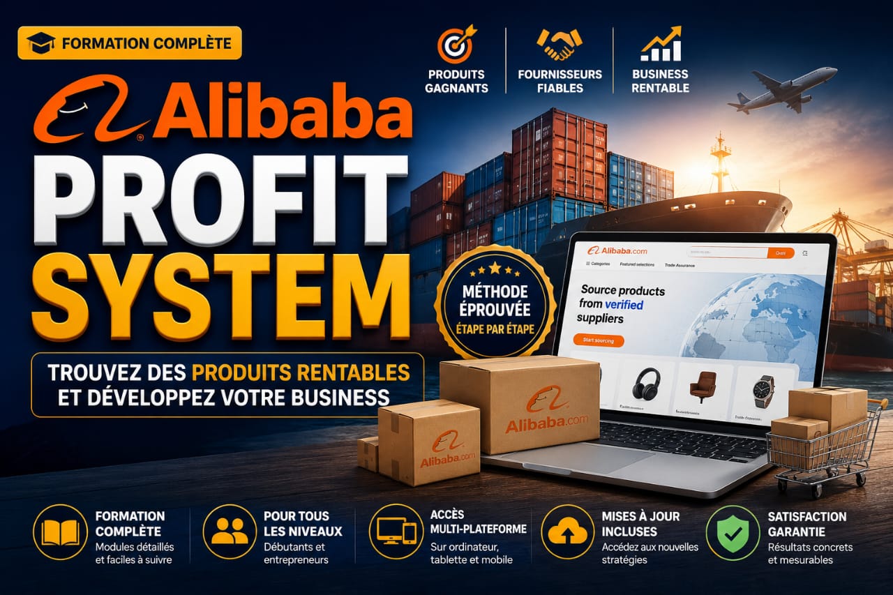 Alibaba Profit System – Trouvez des Produits Rentables et Lancez Votre Business
