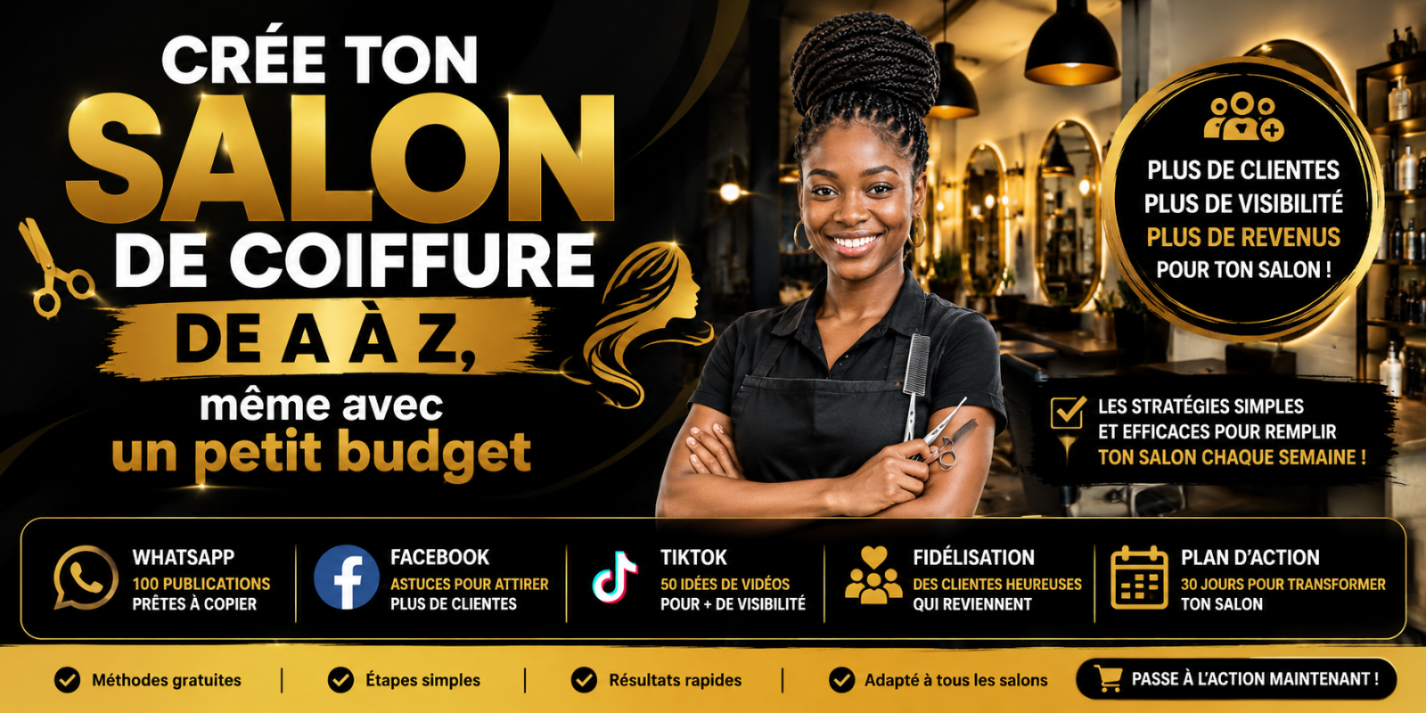 Crée ton Salon de Coiffure de A à Z, même avec un petit budget