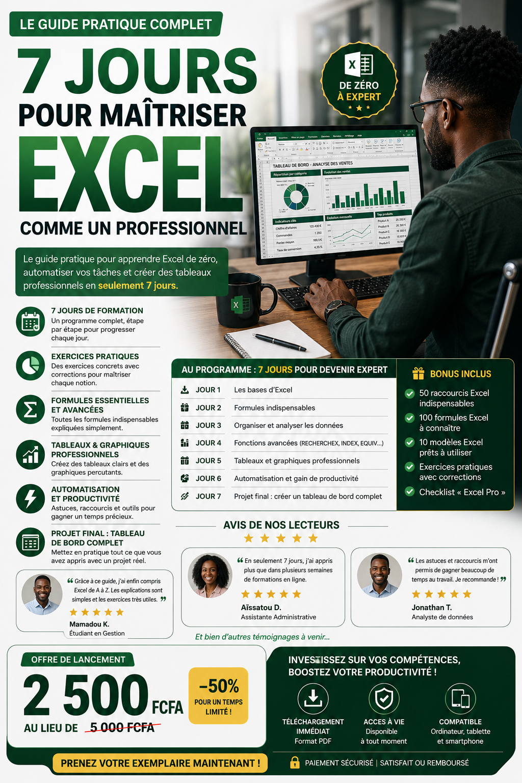 7 Jours pour Maîtriser Excel comme un Professionnel