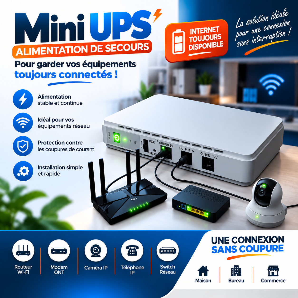 MiniUPS, l’alimentation de secours pour rester toujours connecté !